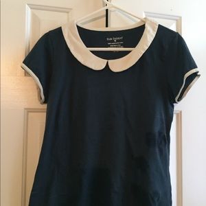 Fair Indigo Peter Pan collar top